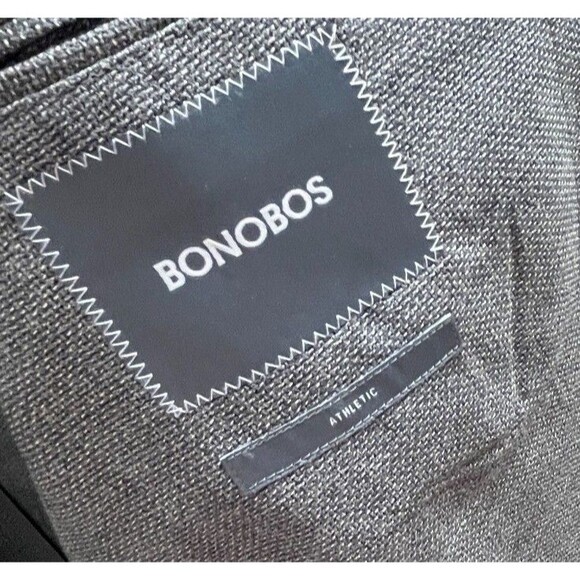 Bonobos Suit Jacket Men's Size 42 Gray Vitale Barberis Canonico - Picture 6 of 6